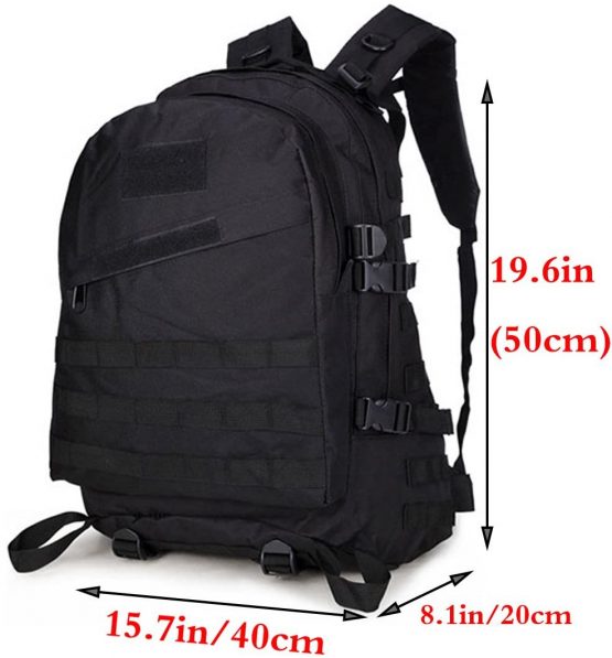 Rullar Military Tactical Backpack Multipurpose Daypacks Shoulder Messenger Crossbody Trekking Hunting Camping Assault Pack Rucksack 40L Bug Out Bag - Image 2