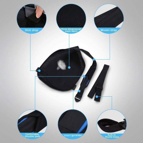 DOACT Arm Sling for Shoulder Injury, Adjustable Arm Support for Left and Right Hand, Fracture Sling for Adult Broken Wrist, Elbow Dislocation, Mesh Forearm Immobilizer Strap for Men and Women - Image 3