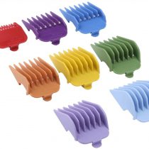 Professional Hair Clipper Guide Combs, Replacement Guards Set, 8 Color 8 Length Attachment Guide Combs, Great Fits for Many Clippers/Trimmers