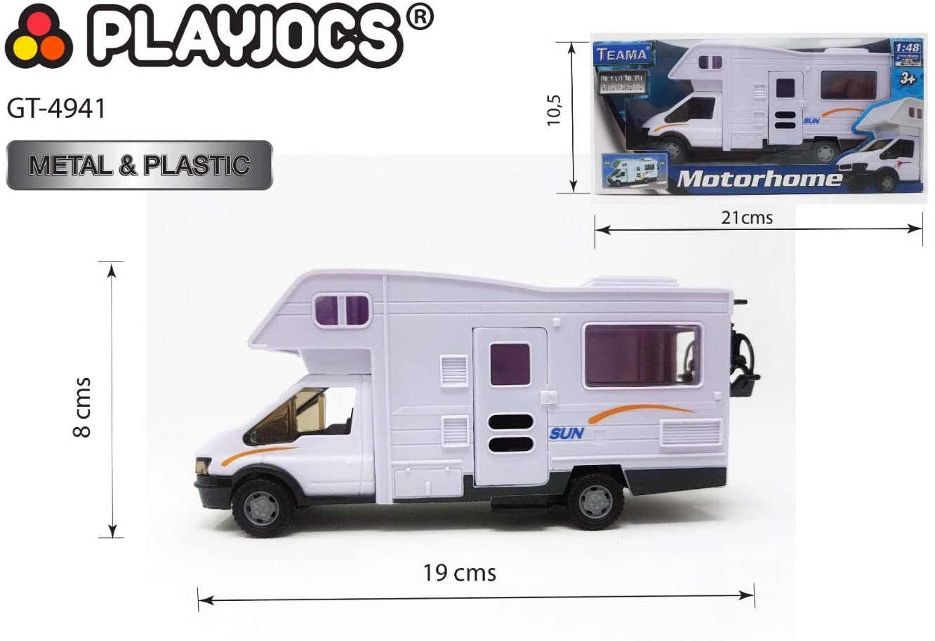 PLAYJOCS GT-4941 Camping Car Motorhome, Gold, 8.66 inches - Image 2