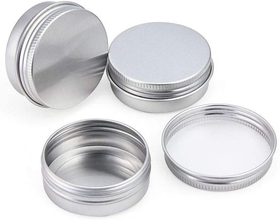 TANCUDER 20pcs Empty Travel Cosmetics Container Jars 20ml Aluminium Tin with Screw Lids Makeup Storage Containers Pots Bottles for Cream, Sample, Powder, Silver - Image 3