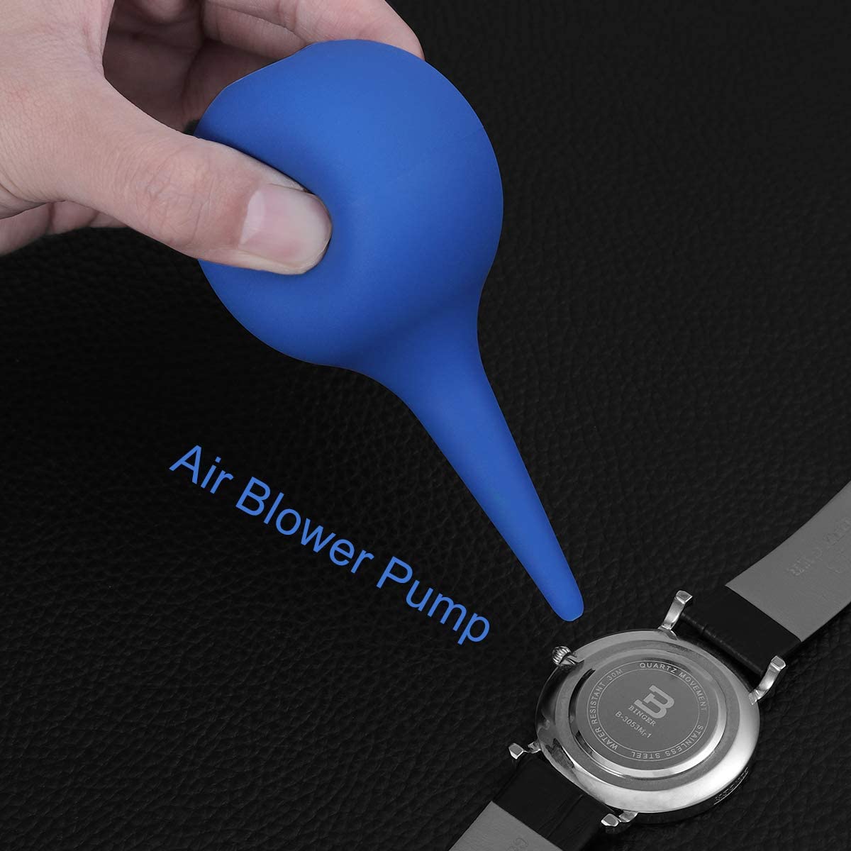 Air Blower Pump Dust Cleaner Rubber Suction Ear Bulb Ear Washing Squeeze Bulb Laboratory Tool (Blue) - Image 4