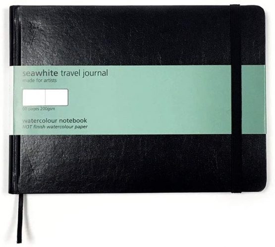 Watercolour Travel Journal - A5 Landscape - 200 GSM - 60 Pages - Acid - NOT (Medium Grain)