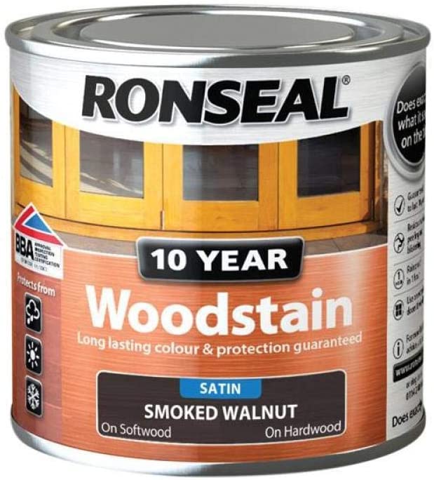 Ronseal 10 Year Woodstain Smoked Walnut 250ml, 250 ml - Image 2
