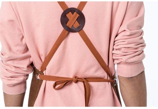 QEES Carpenters Apron for Men and Women, Heavy Duty Workman Apron, Waxed Canvas Waterproof Tool Apron, Fit Kitchen, Garden, Pottery, Craft Workshop, Garage WQ40 - Image 4