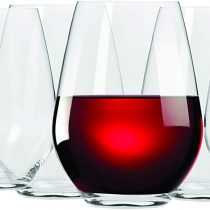 Maxwell & Williams Vino Stemless Wine Glass Set, 6 Glasses