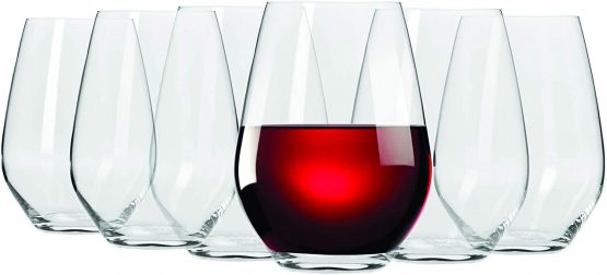 Maxwell & Williams Vino Stemless Wine Glass Set, 6 Glasses