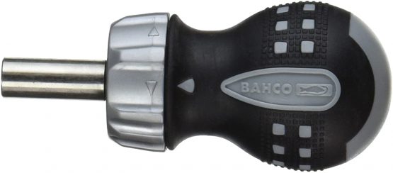 Bahco 808050S Stubby Ratcheting Screwdriver