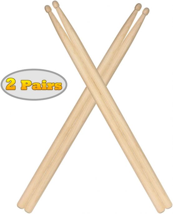 MOREYES 5A Drum Sticks Wood Tip Drumstick (Maple)