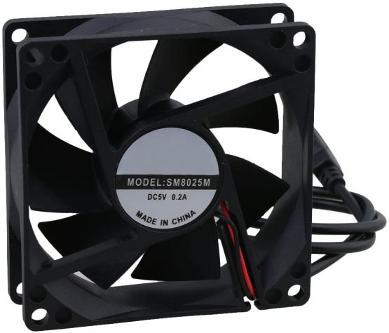 BQLZR 5V Black 8CM 8025 USB Silent Power Ball Bearing Computer Case Cooling Fan for Computer Case CPU Cooler - Image 2