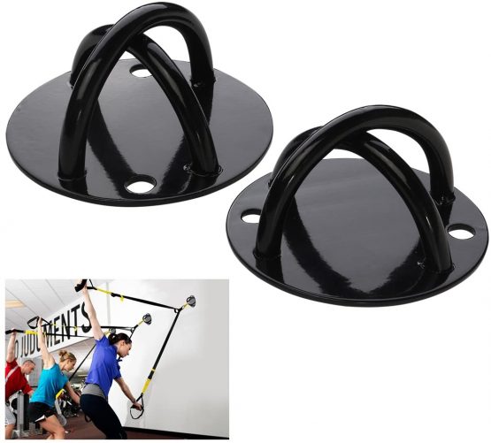 WINOMO 2pcs Ceiling Wall Mount Anchor for Suspension Straps Strength Training Bracket Gym Yoga Olympic Ring