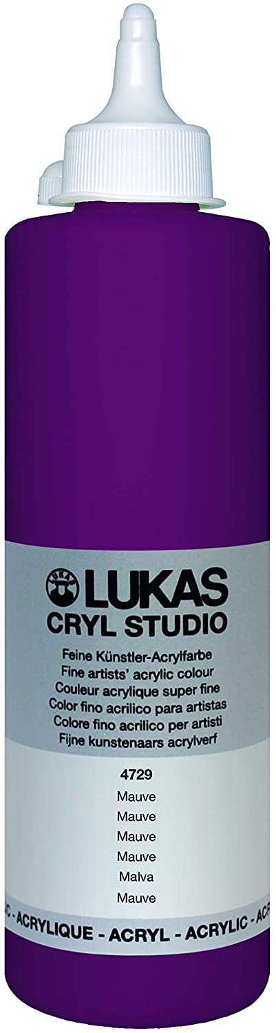 LUKAS Cryl Studio 500ml Premium Quality Acrylic Paint, Mauve, 500 ml (Pack of 1)