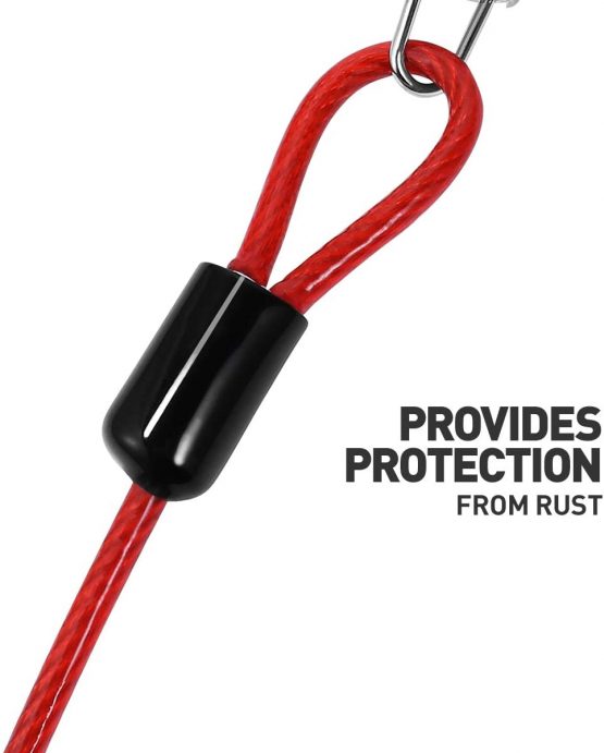 UEETEK Dog Tie Out Cable, 20ft Pet Heavy Cable with Swivel Clip Knot Free for Dogs Up to 110 Pound, Dog Leads for Yard Outdoor Camping - Image 4