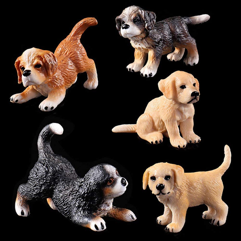 HOMNIVE Dog Figures for Kids 12pcs Plastic Realistic Hollow Puppy Figurines, Small Dog Cake Topper - Image 4
