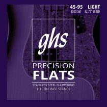GHS PRECISION FLATS Flatwound String Set for Electric Bass- 3020 - Short Scale - 045/095