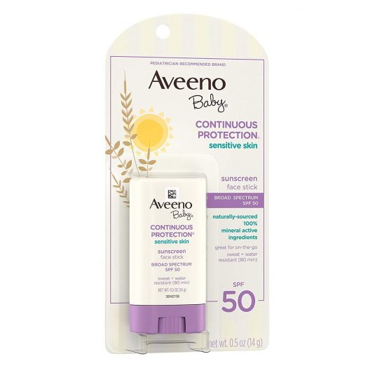 Aveeno Sun Natural Protection Baby SPF 50 Stick, 0.5 Ounce - Image 3