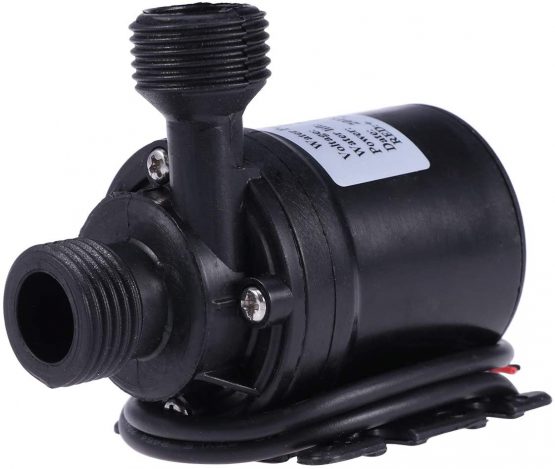 UEETEK DC 12V Brushless Submersible Water Pump 800L/H 5M for Fountain Pool Solar Circulation System Water Circulation System