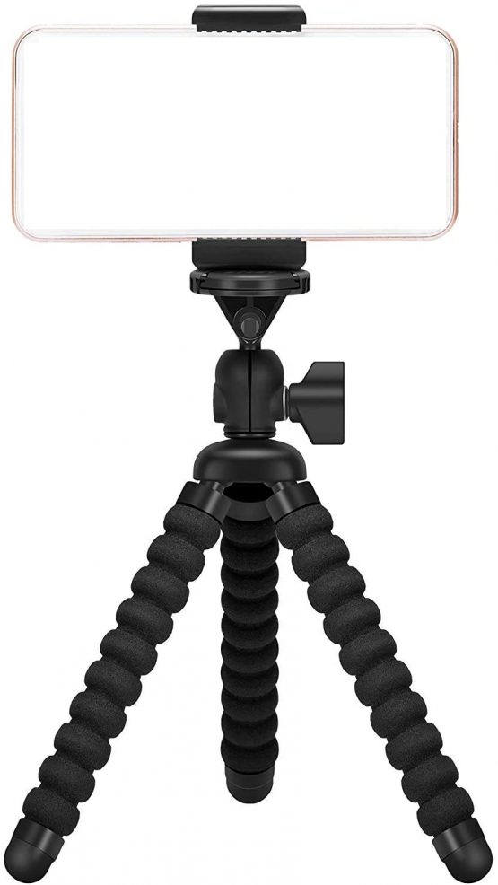 Ailun Phone Camera Tripod Mount/Stand,Compact Phone Holder,Compatible for iPhone 13 11 12 Pro Max mini and More Cellphone&Camera