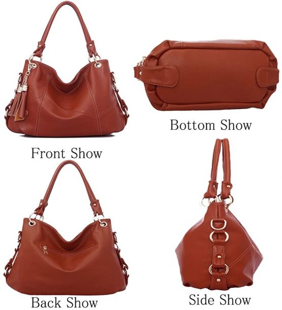 FiveloveTwo Women Top-Handle Bag Shoulder Bag Satchel Handbags Tote Bags Purse - Image 3