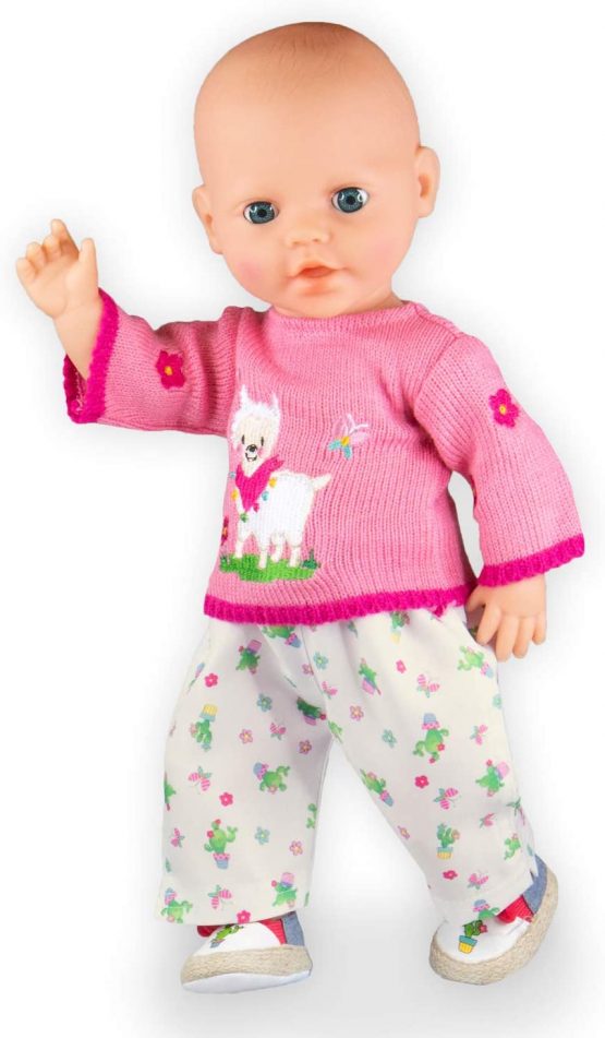 Heless 1935 Jumper with Pants for Dolls, Multi-Coloured, 28 x 35 cm - Image 2