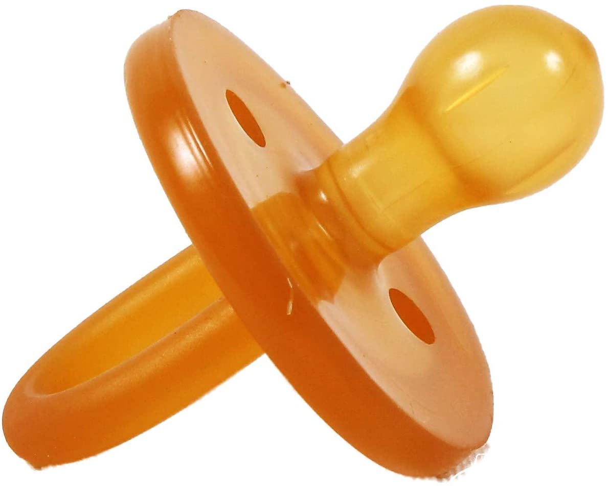 Sweetie Rubber Pacifier Natural Rubber Pacifier Rounded 1 Count 12-18 ...