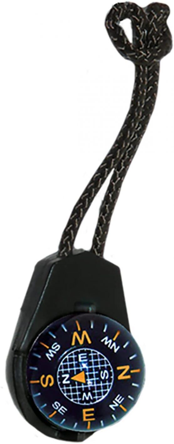 Sun Company ZiprComp - Micro Ball Compass with Lanyard | Zipper pull Compass for Jacket, Parka, or Pack