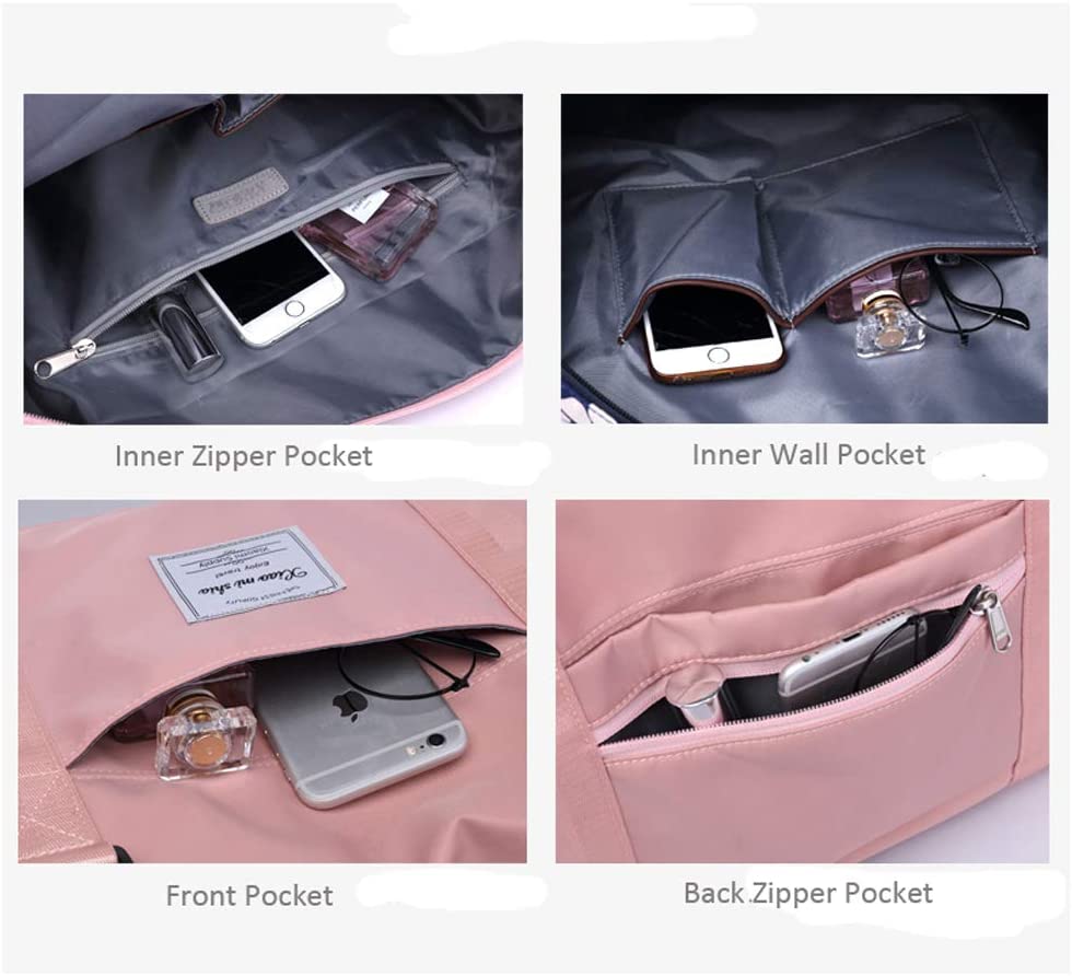 Hayayu Weekend Bag for Women Overnight Bags Travel Duffel Carry on Luggage Holdalls for Women Sports Bag Gym Bag Weekender Handbag - Image 2