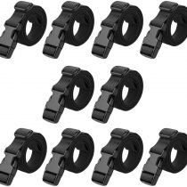 Magarrow Luggage Straps Adjustable Travel Accessories Suitcase Travel Buckle Belt Non-Slip Packing Belt (Brown- 10pcs)