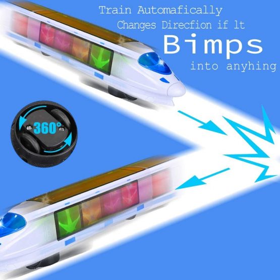 CYKT Train Toys for 2 Years Old Boys, Beautiful 3D Lightning Electric Train, Creative Gift Toys for 2, 3, 4, 5, 6 Year Old Boys - Image 2