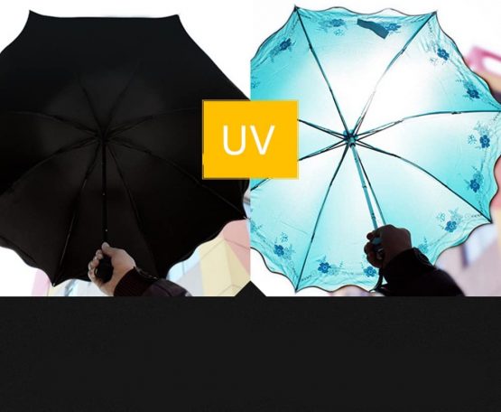 Ladies Parasol Umbrella UV Protection for Women Parasol Lightweight Anit-UV Umbrellas for Summer Sun Protection (Clove Purple) - Image 4