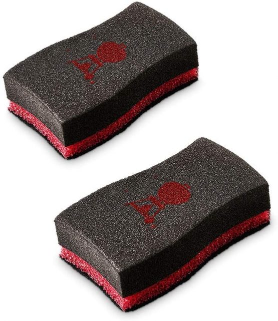 Weber 17688 Cleaning Sponges 2-Piece, Black, 25.0 x 6.0 x 9.0 cm