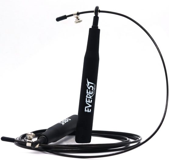 EVEREST FITNESS Skipping Rope, adjustable ball bearing mechanism, anti-slip handles, perfect double-unders, cardio endurance workouts at home in the gym