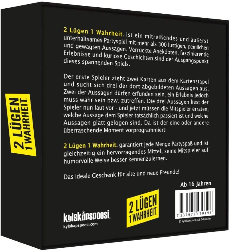 Kylskapspoesi 43019-2 Lies 1 Truth - What is Right, What Is Led ?, Colourful, Large - Image 2