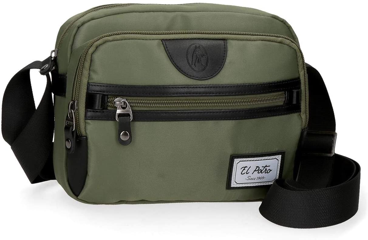 El Potro Pipe Shoulder bag Green 23x17x10 cms Polyester – BigaMart