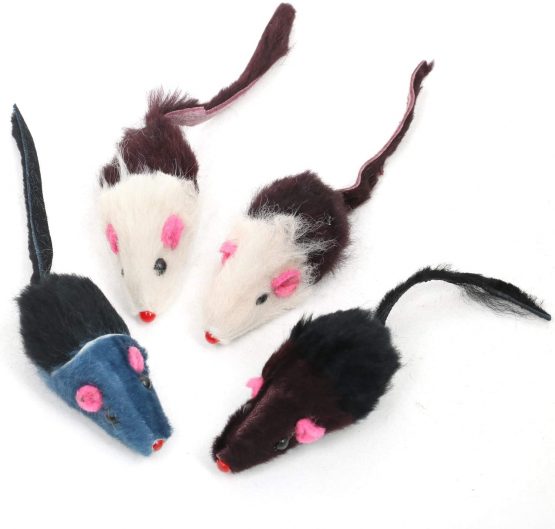 DIGIFLEX Rattling Catnip Mice x 4 - Cat Toys - Image 3