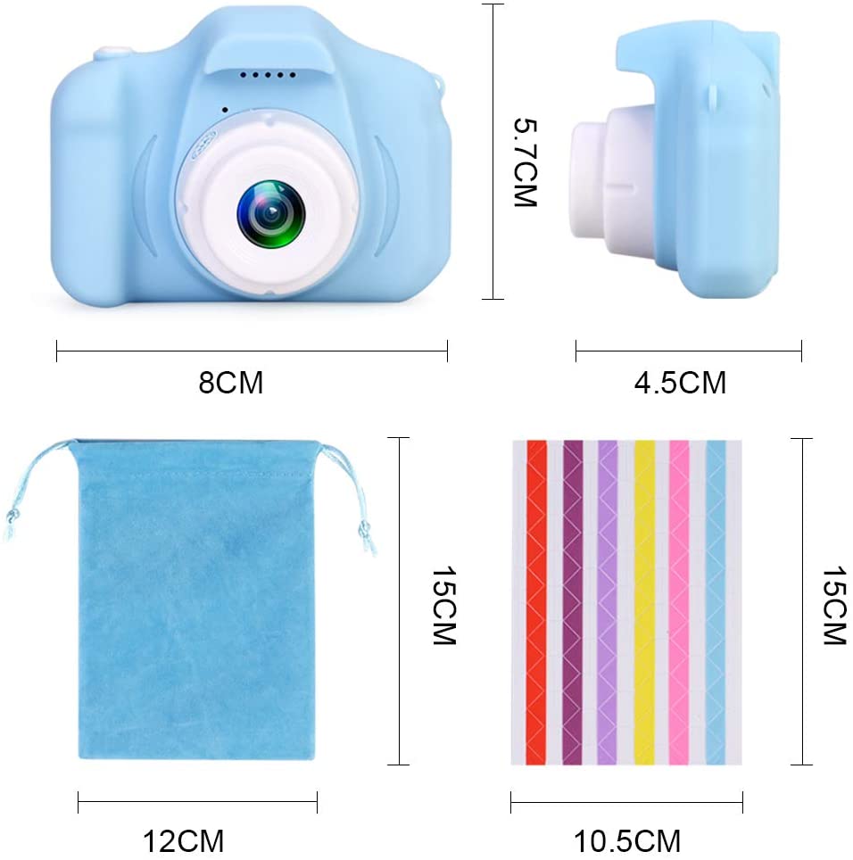 Faburo Kids Camera/Kids Digital Camera/ Mini Toy Camera with 1080P Screen & 32GB SD Card