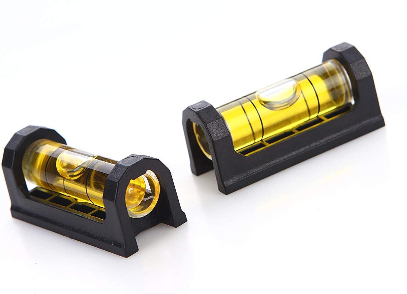 Aoderda 2 Pcs Magnetic Magnet Bubble Spirit Level for Measuring Instrument, Black