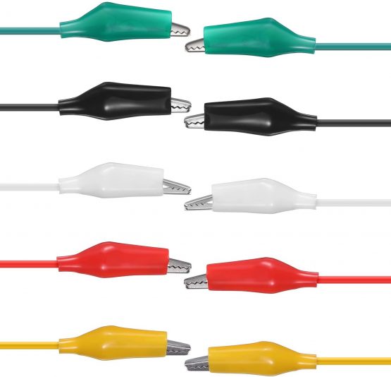 30 Pieces Test Leads with Alligator Clips Set Insulated Test Cable Double-Ended Clips, 19.7 Inch - Image 4