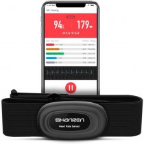 SHANREN Beat 20 Heart-Rate-Monitor Chest-Strap, ECG/EKG Rechargeable Fitness Tracker with Vibration Alert, Bluetooth, ANT+ Activity Tracker, 100 Sessions Memory,IP68 30m Waterproof