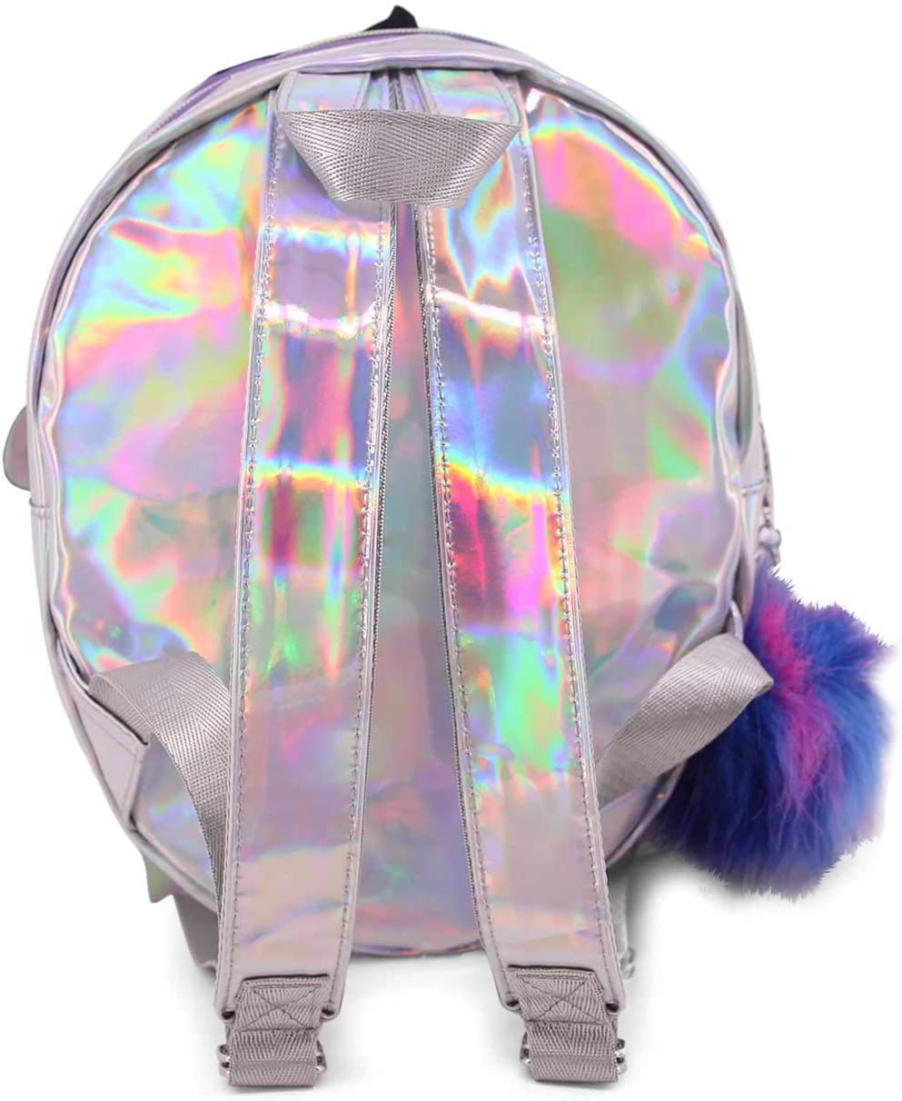 Oh My Pop! Narwhal-Small Body Backpack, Silver, 7 x 31 x 34 cm, Capacity 7 L - Image 3