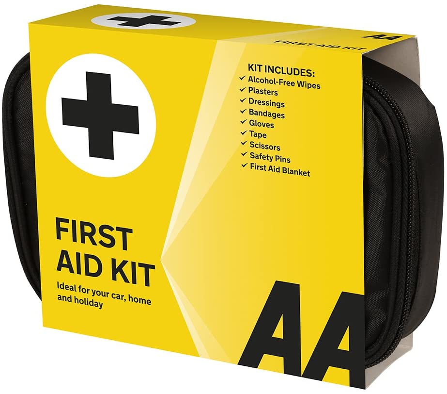 AA Standard First Aid Kit - AA0095 - Family Essential For Car Home Holidays Travel Camping Caravans Office