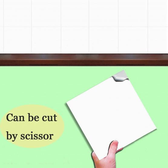 LORCOO 50 x Tile Sticker, 6' X 6' Square Bathroom/Kitchen Tile Transfer Stickers, 8 Colors for Choose/Pack of 50 Easy to Apply - Image 2