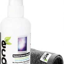 Ecomoist Natural Screen Cleaner 100ml with Fine Microfiber Towel For LCD TFT Plasma Computer Laptop Mobile Touch Screen Tablet Eco Friendly Green Product Kills 99.99% Germs Made in UK