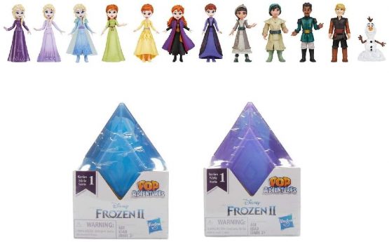 Disney Frozen 2 Pop Adventures Series 1 Surprise Blind Box With Crystal-Shaped Case and Favourite Frozen Characters, Toy for Kids 3 Years Old and Up