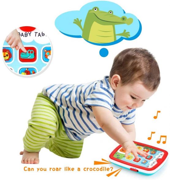 VATOS Educational Baby Tablet Music Toy Pad Baby Learning Toys for Infant 6 Months with Music