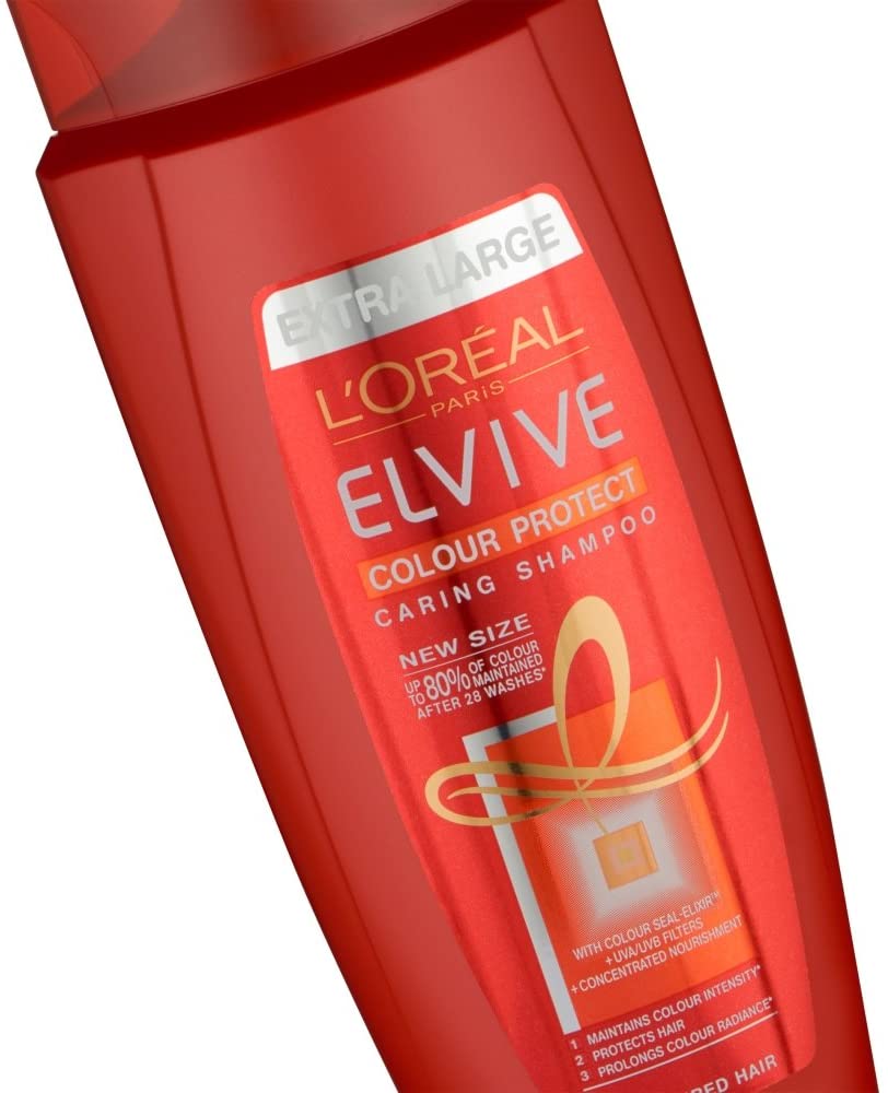L'Oreal Paris Elvive Haircare Colour Protect Shampoo 700ml, Red, 700 ml (Pack of 1) - Image 2