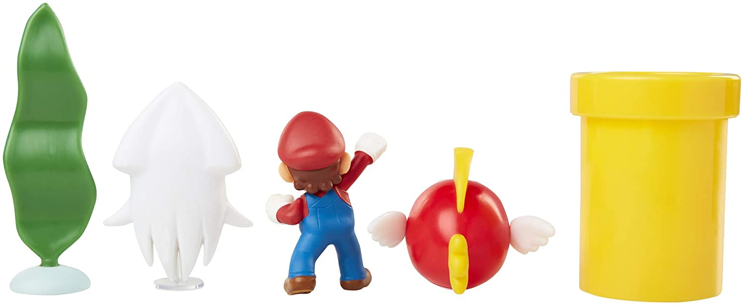 Nintendo Underwater Diorama Set including Collectable Figures and Accessory Pieces for Play and Display Unique Super Mario Toy for Kids and Collectors Ideal For Ages 3+ - Image 4