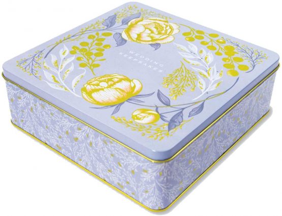 Rachel Ellen Designs Large Keepsake Tin - Wedding Keepsakes - Powder Blue