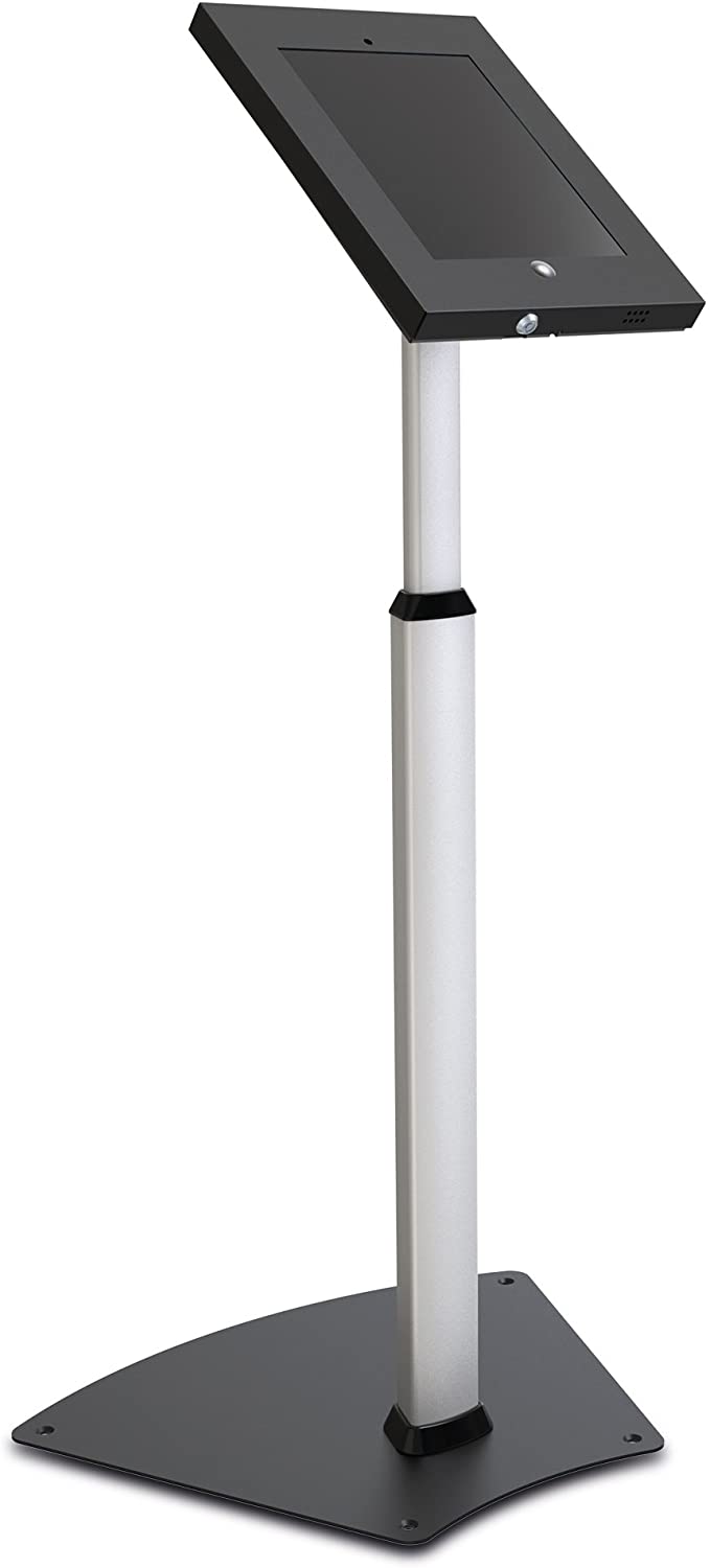PureMounts PDS 5620 Tablet Stand for Apple iPad 2 to 4 and iPad Air – Black/Silver