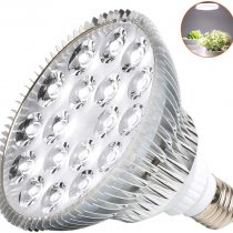 MILYN 54W LED Grow Light Bulb for Indoor Plants, E27 Full Spectrum Plant lamp for Flowering Bloom and Fruiting Hydroponic Growing Greenhouse Plants Succulents White Lighting